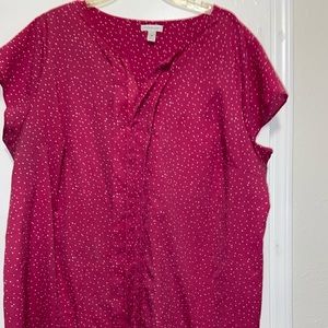 Womens 3X pink blouse